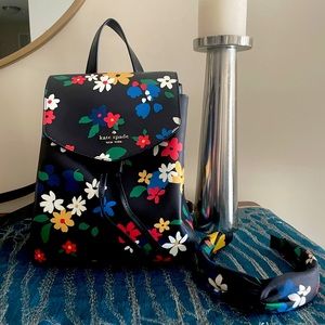 Kate Spade flower backpack and headband **LIKE NEW**